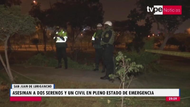 San Juan de Lurigancho SJL asesinato delincuencia serenazgo estado de emergencia