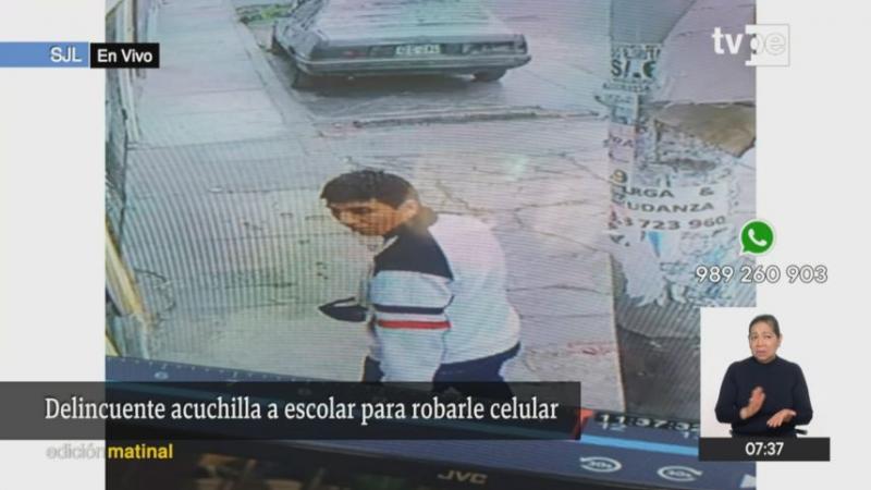 San Juan de Lurigancho SJL delincuencia escolar acuchillado robo de celular