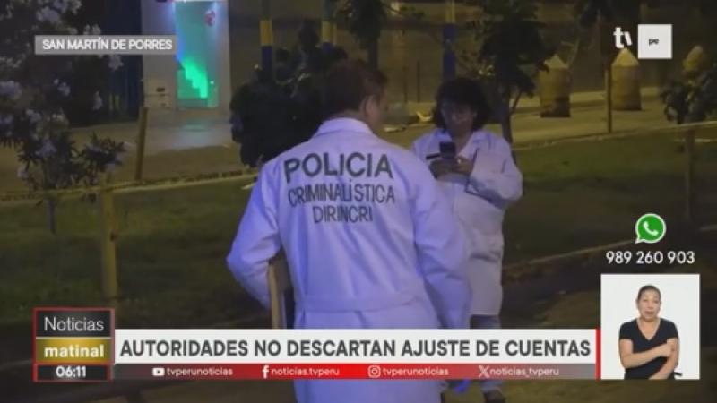 San Martín de Porres SMP ajuste de cuentas delincuencia criminalidad policía PNP