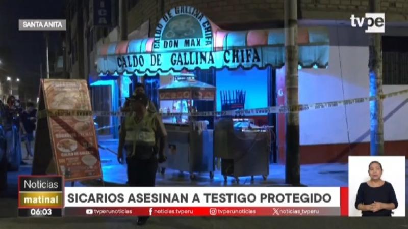 Santa Anita sicarios asesinato delincuencia criminalidad testigo protegido