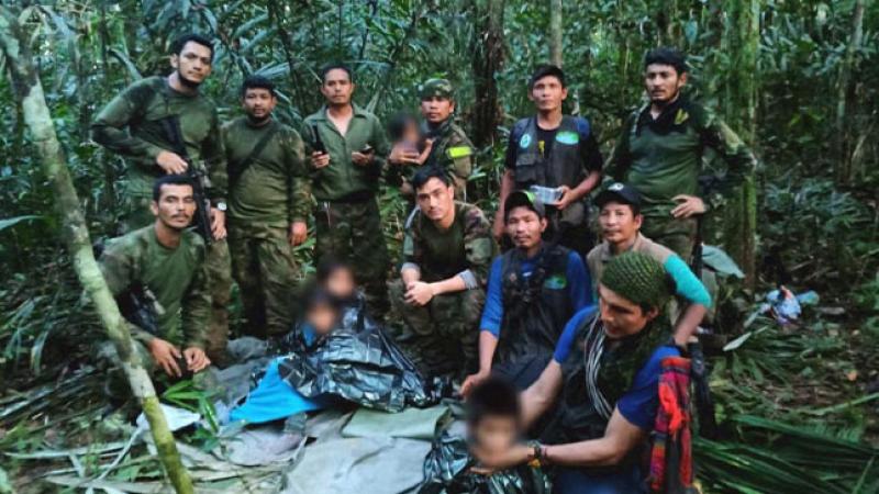 Niños rescatados en la selva de Colombia salen del hospital tras un mes de cuidados