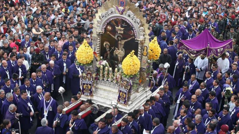 Señor de los Milagros procesión cuarto recorrido ATU calles cerradas Centro de Lima Breña