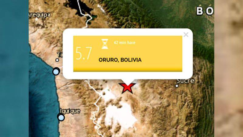 sismo en bolivia