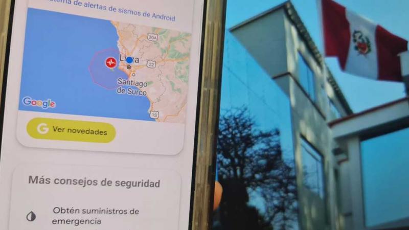  sistema de alertas de sismos Google 