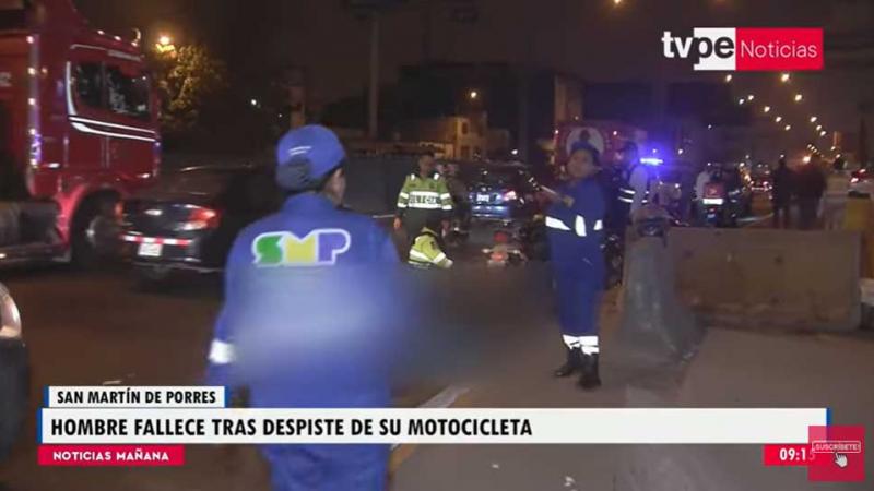 San Martín de Porres joven  despiste de su motocicleta