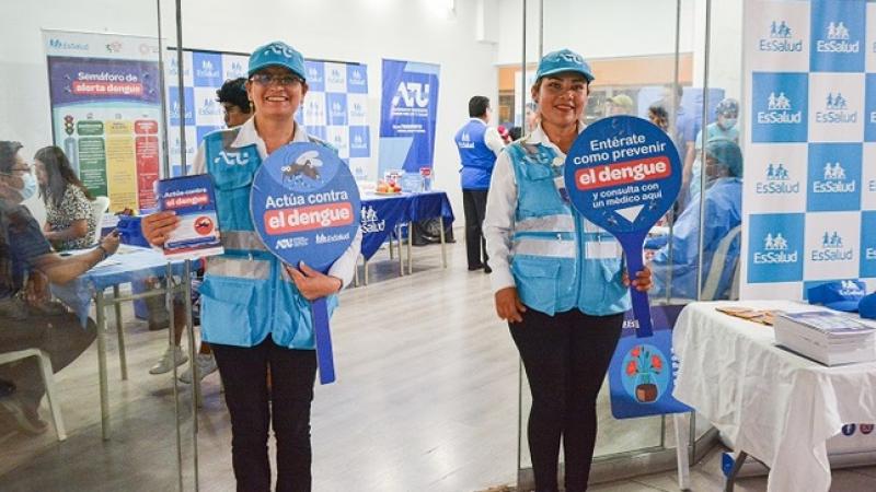 Dengue: ATU y Essalud realizan campaña de vacunación y prevención en el Metropolitano
