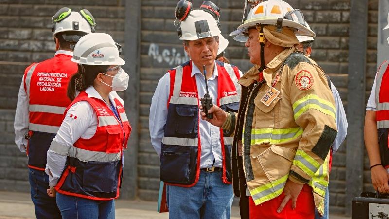 Sunafil químicos incendio