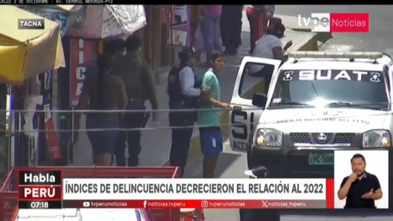 Tacna delincuencia seguridad ciudadana Policía PNP