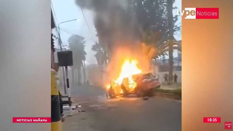 Tacna  calcinados accidente  