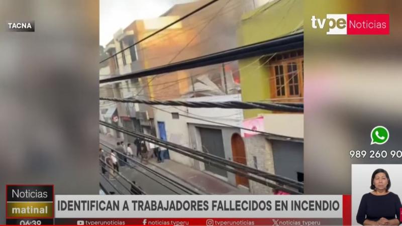 Tacna incendio quemados