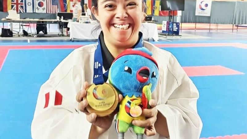Taekwondo Para Taekwodo Campeona Nacional Francia México Medalla de oro