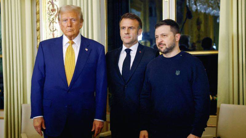 Trump Macron Zelenski