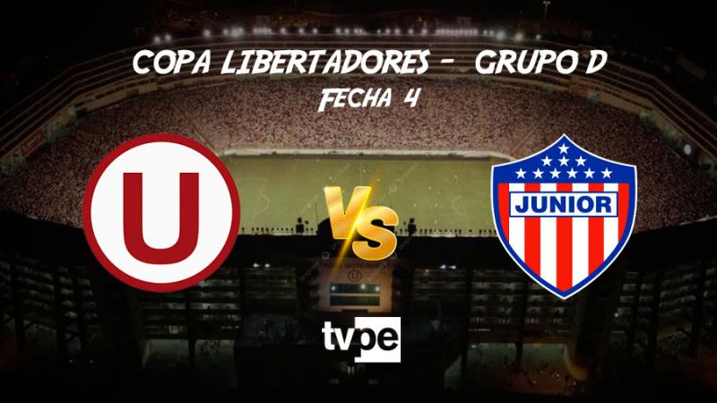 Universitario vs Junior por la fecha 4 del Grupo D de la Copa Libertadores