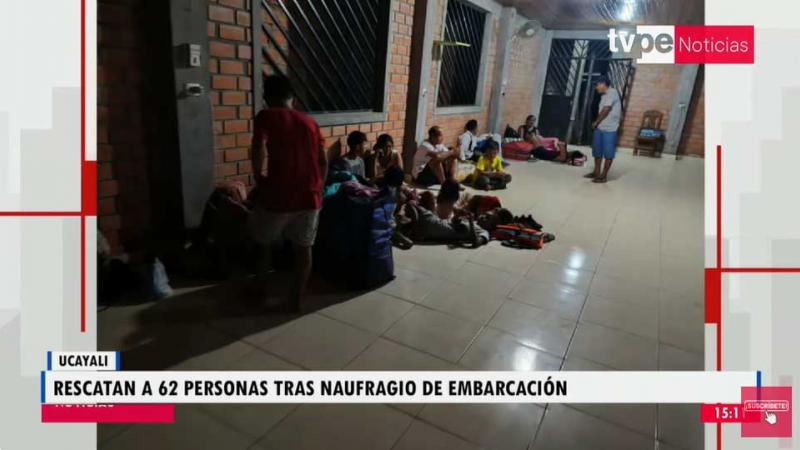 Ucayalli:  naufragio de embarcación