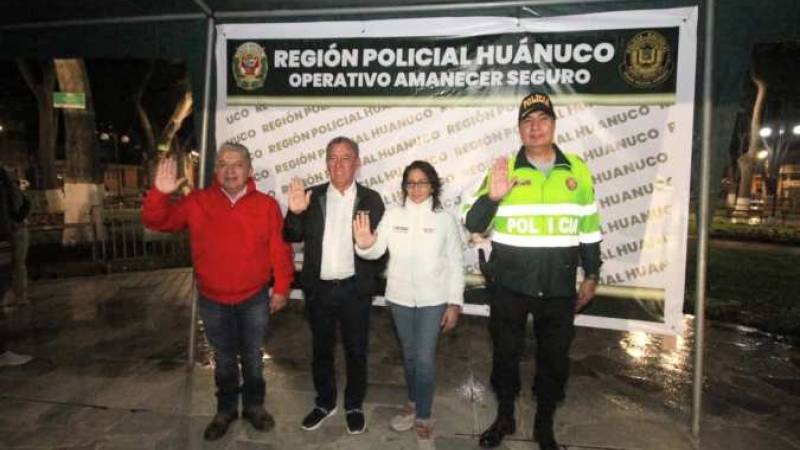 Ministra de Cultura  encabezó  operativo  Amanecer Seguro en Huánuco 
