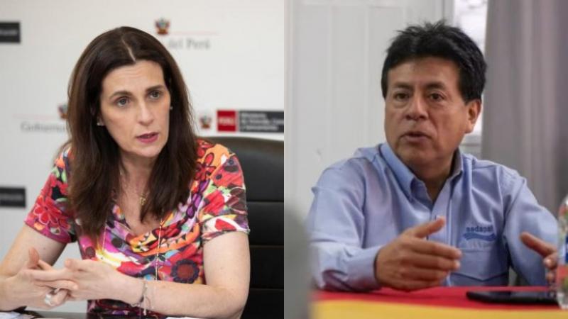 Ministra de Vivienda Hania Pérez de Cuéllar Sedapal Héctor Piscoya