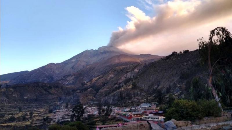 Volcán Ubinas PCM ALberto Otárola Paola Lazarte Ministra de Transportes y Comunicaciones Estado de Emergencia 