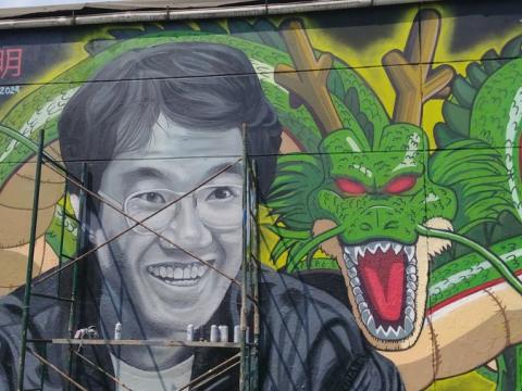 Mural en homenaje a Akira Toriyama