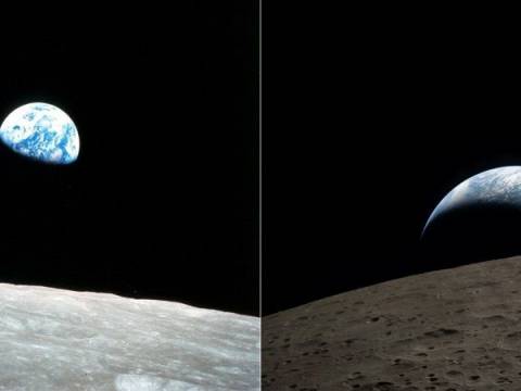 Amanecer y puesta de la Tierra