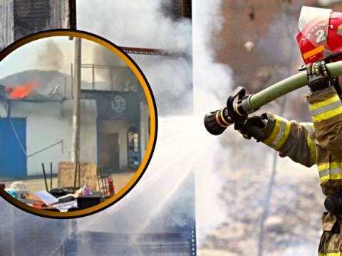 andina bomberos fuego incendio