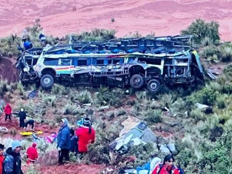 bolivia accidente de bus 