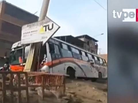 SJM bus tránsito san juan de miraflores accidente 