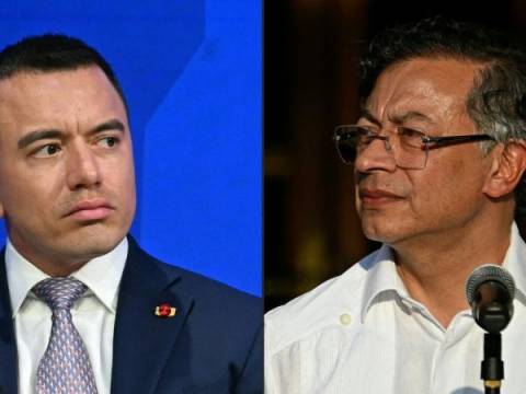 Daniel Noboa y Gustavo Petro