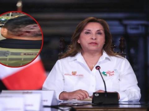 Dina Boluarte policía agredido