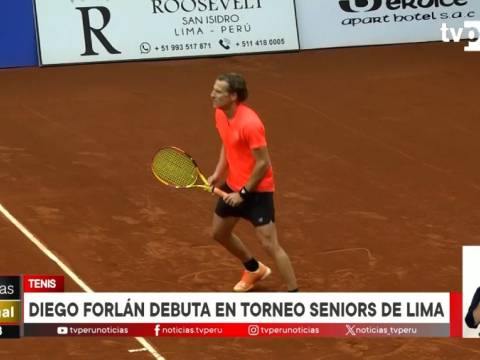 Diego Forlán avanza a la siguiente fase en el Tenis Seniors MT 1000 