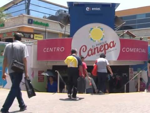 Gamarra Parque Cánepa comerciantes concesión