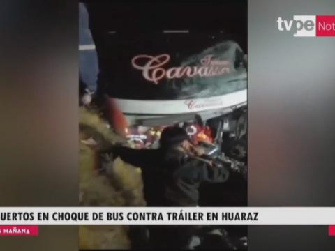 Huaraz Áncash muertos accidente de tránsito fallecidos heridos