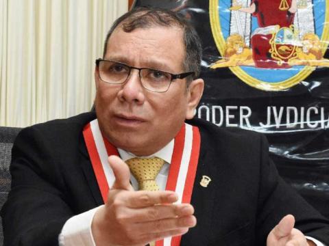 Presidente del Poder Judicial Javier Arévalo organizaciones criminales  terroristas