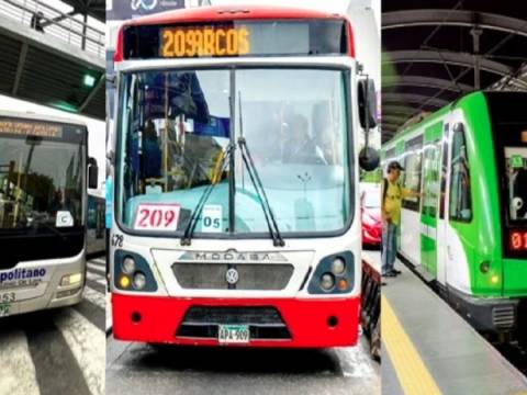 METROPOLITANO ATU tren metro de lima corredores paro de transporte combis 