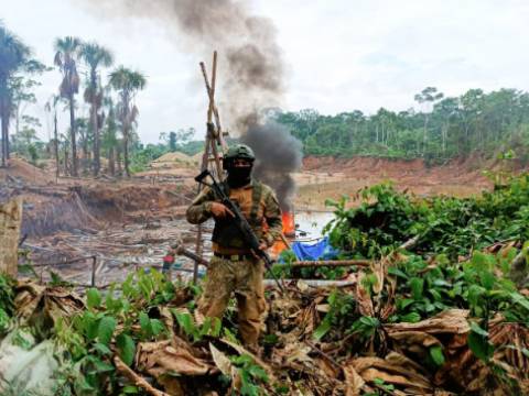Destruyen bienes de minería ilegal