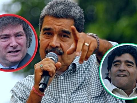 maduro milei nicolás argentina venezuela maradona venezolanos