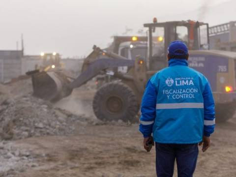 Obras autopista Ramiro Prialé