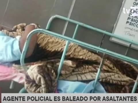 nuevo chimbote policía baleado