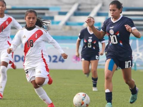 Perú empató 2-2 con Paraguay sub-20 y quedó cerca de la eliminación del torneo femenino