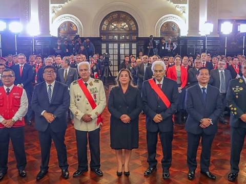 presidenta dina boluarte gein PNP terrorismo