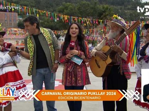 Manolo del Castillo y María Fernanda Montenegro en el Pukllay 2024 en Andahuaylas