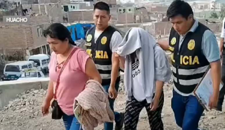 Menor trasladada a la Depincri Huacho.Foto:TV Perú Noticias 