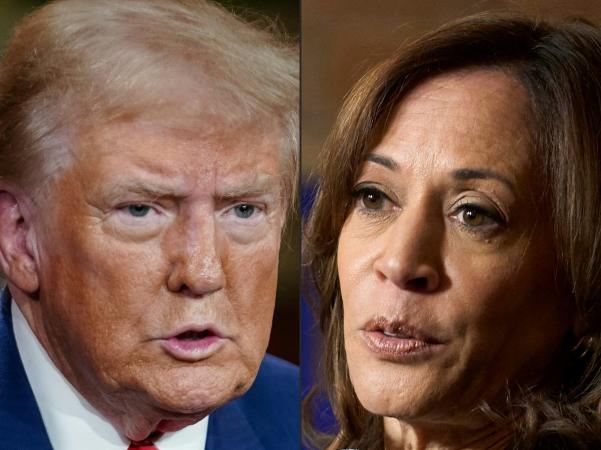 Donald Trump y Kamala Harris 