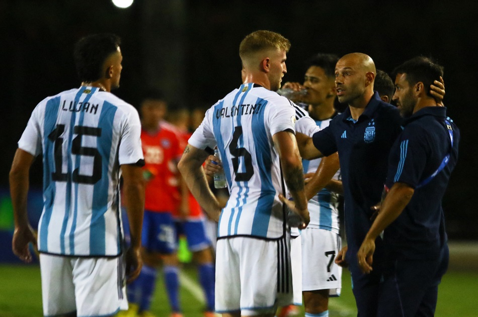 Argentina chile uruguay preolímpico  mascherano