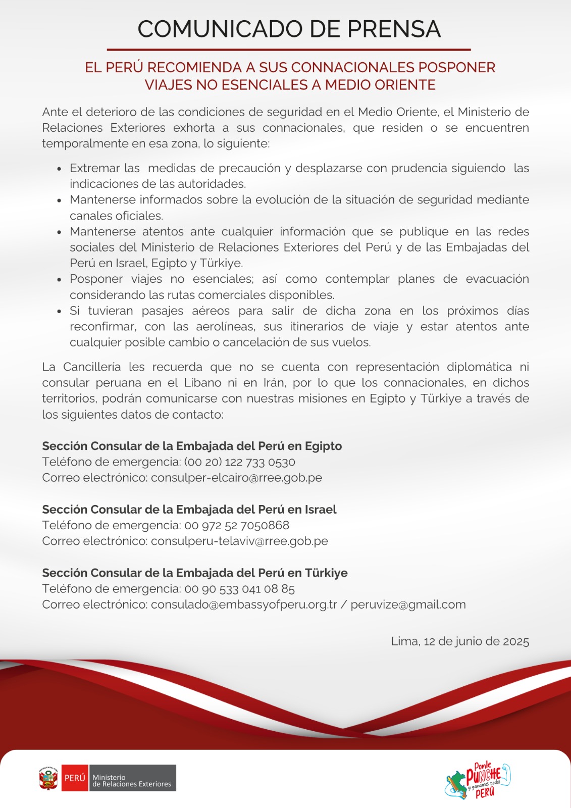 cancillería peruana