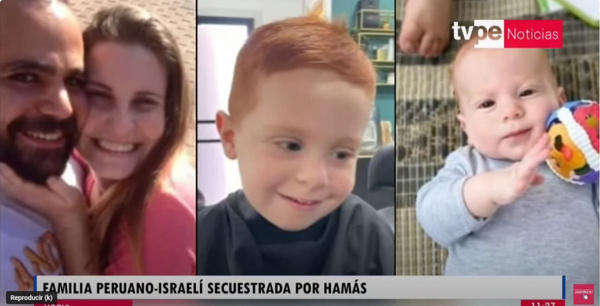 Familia secuestrada por Hamás 