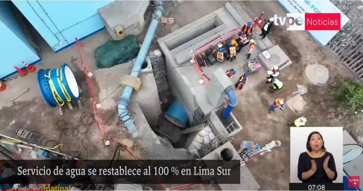 Corte de agua Sedapal Ministra de Vivienda