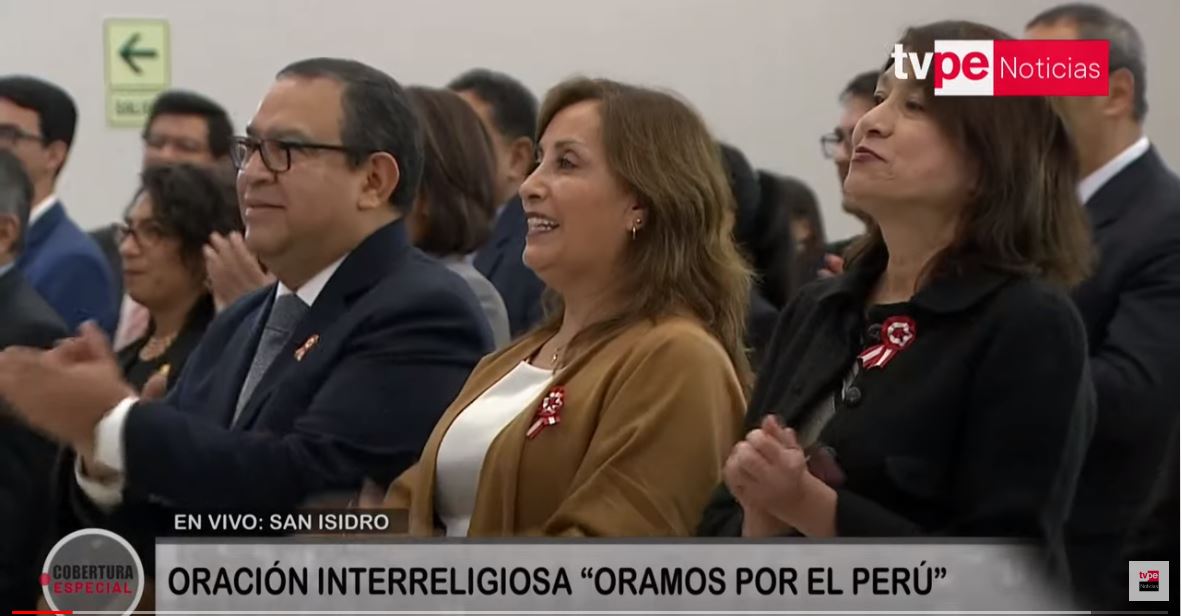 Dina Boluarte Oración interreligiosa