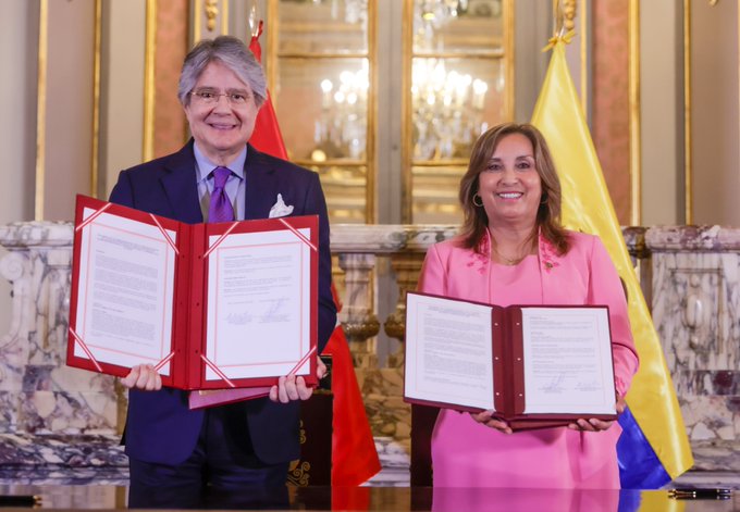 Dina Boluarte Guillermo Lasso Acuerdo de Paz