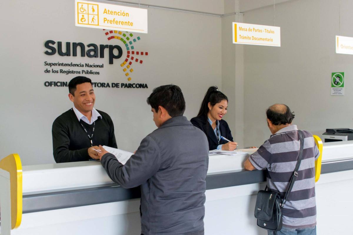 Todos los tramites para la herencia anticipada se hacen ante Sunarp. 