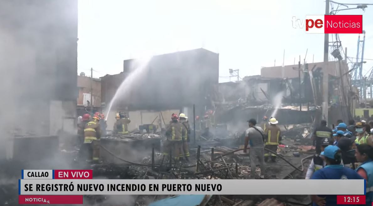 segundo incendio en Puerto Nuevo, Callao